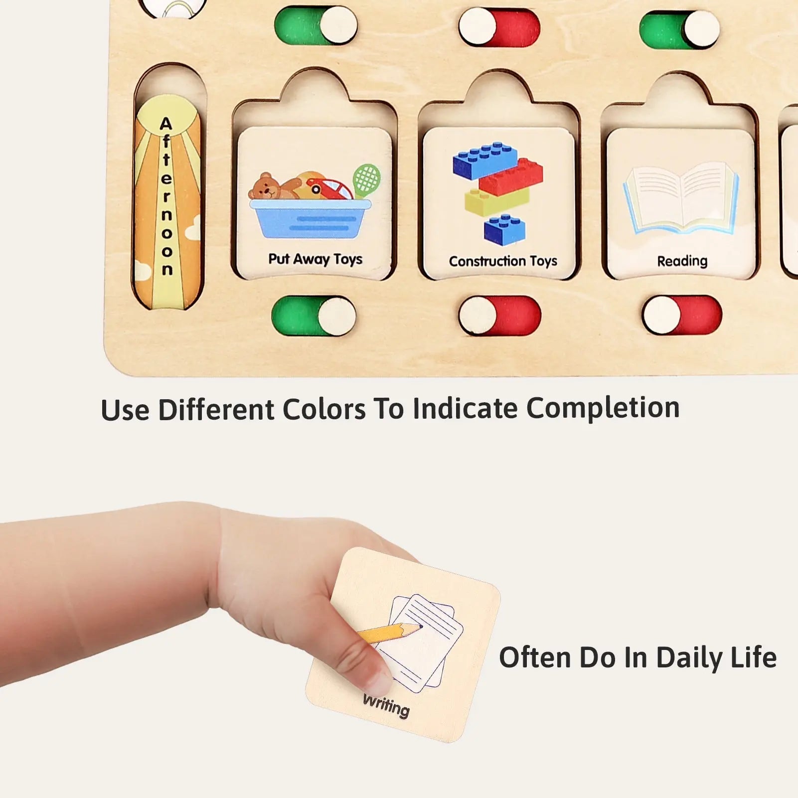 Montessori Visual Schedule for Kids 3-6 Years
