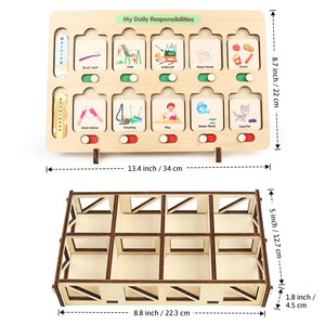 Montessori Visual Schedule for Kids 3-6 Years