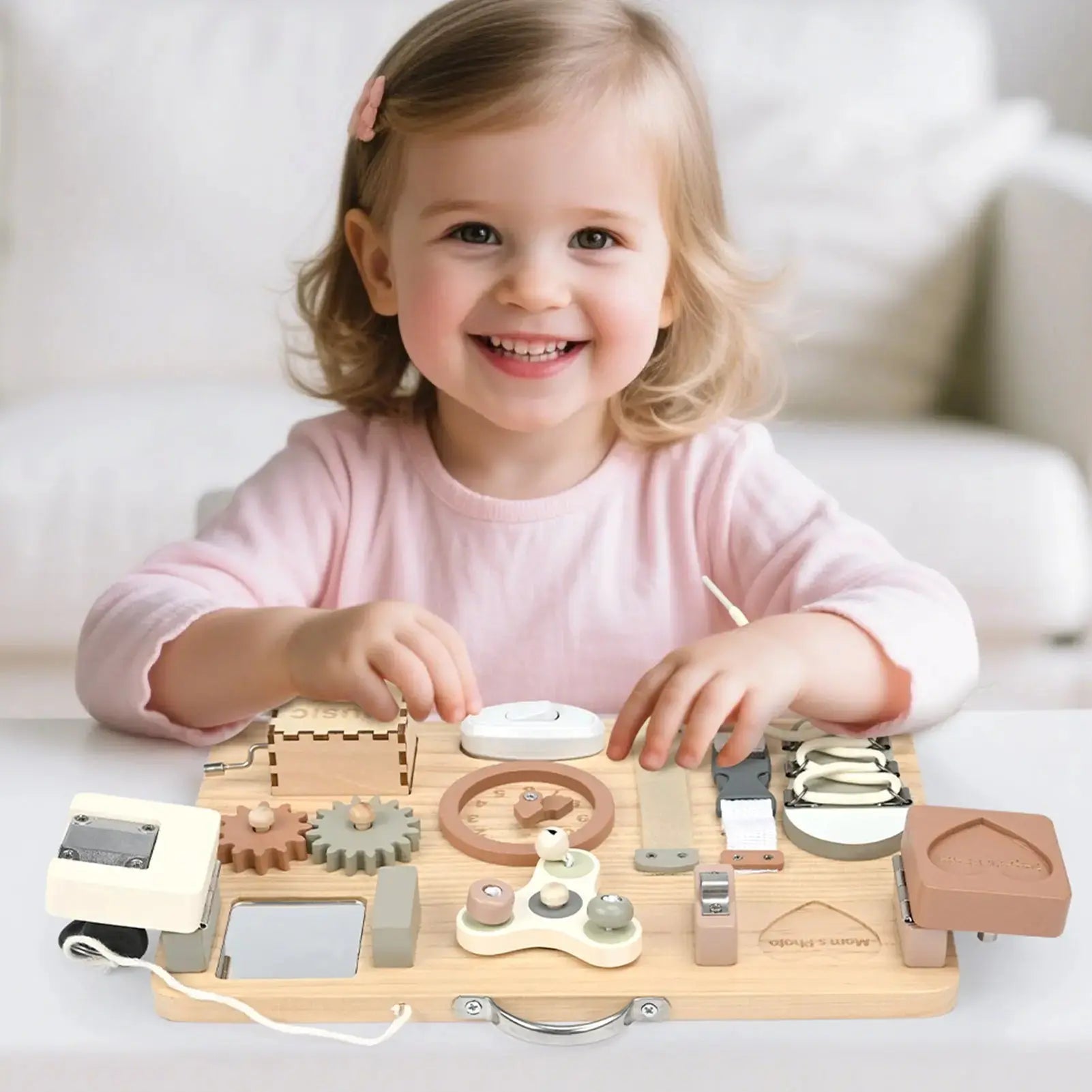 Children's Busy Board for Sensory Learning