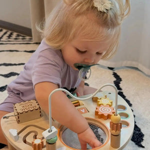 Montessori 8-in-1 Wooden Activity Table for Toddlers