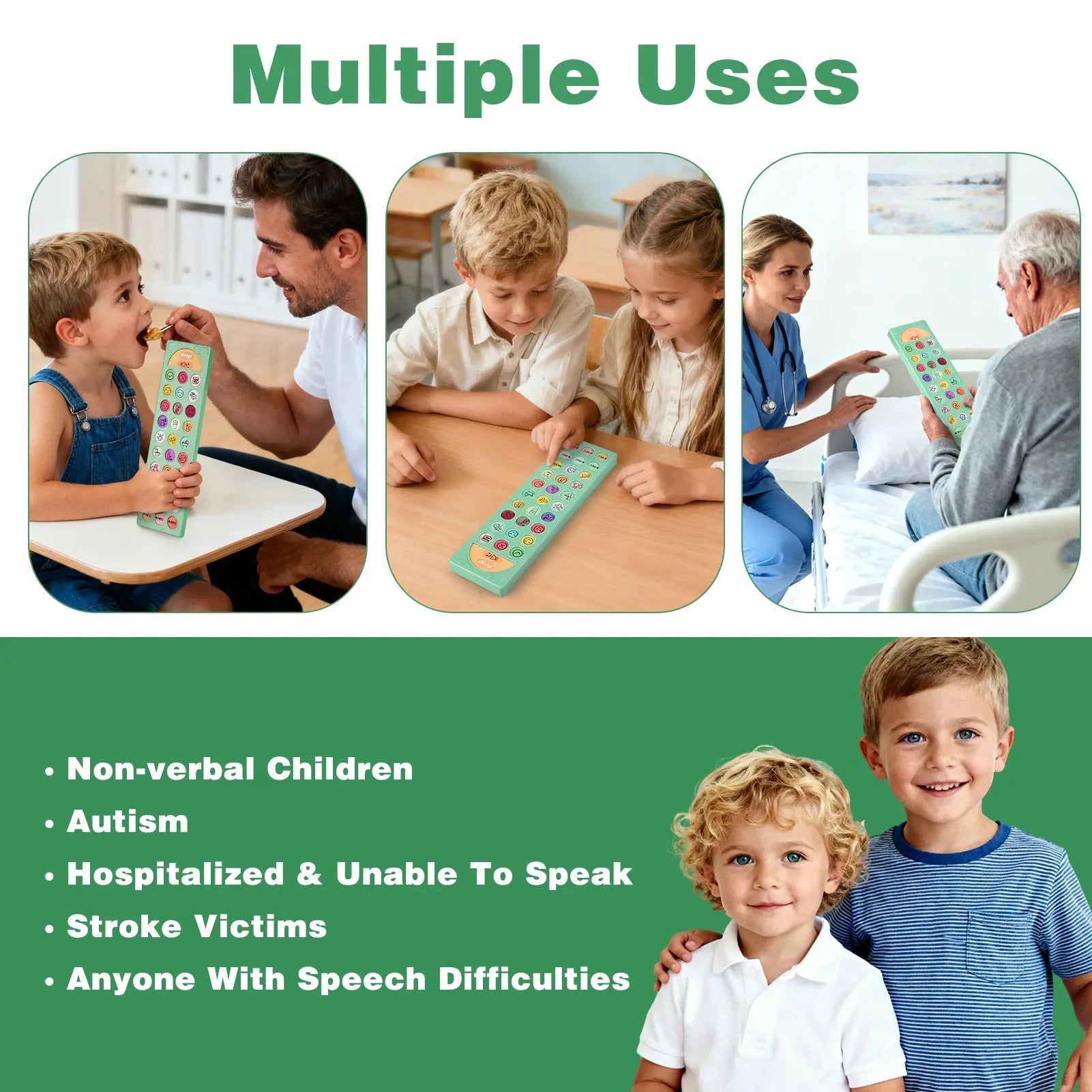 Spanish & English Language | 4 Mode Switching AAC Devices for all ages