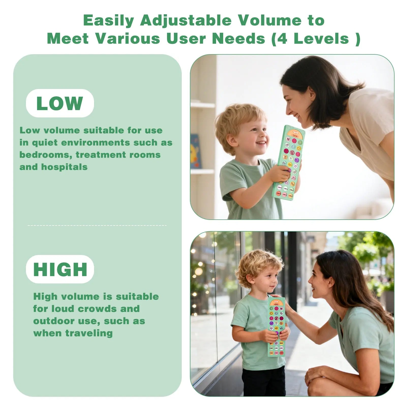 Spanish & English Language | 4 Mode Switching AAC Devices for all ages