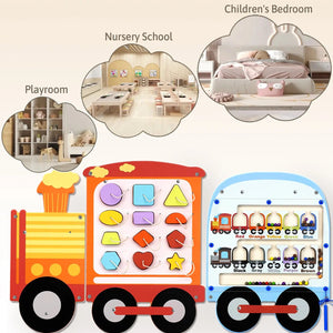 Wall-Mounted Sensory Busy Board for Early Learning