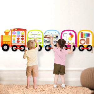 Wall-Mounted Sensory Busy Board for Early Learning