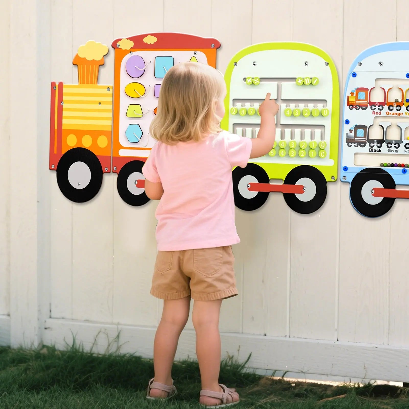 Wall-Mounted Sensory Busy Board for Early Learning