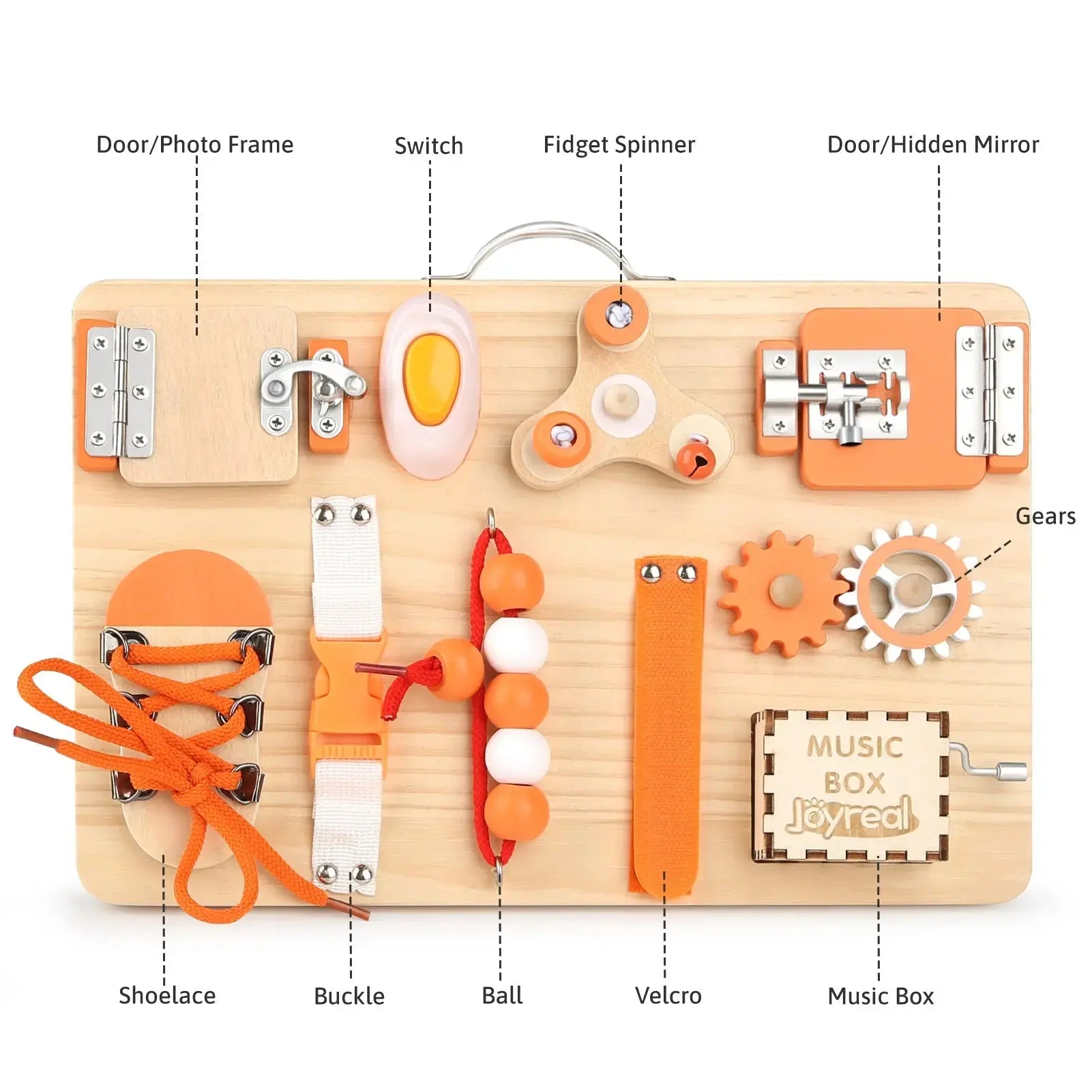 Montessori Sensory Busy Board for Toddlers
