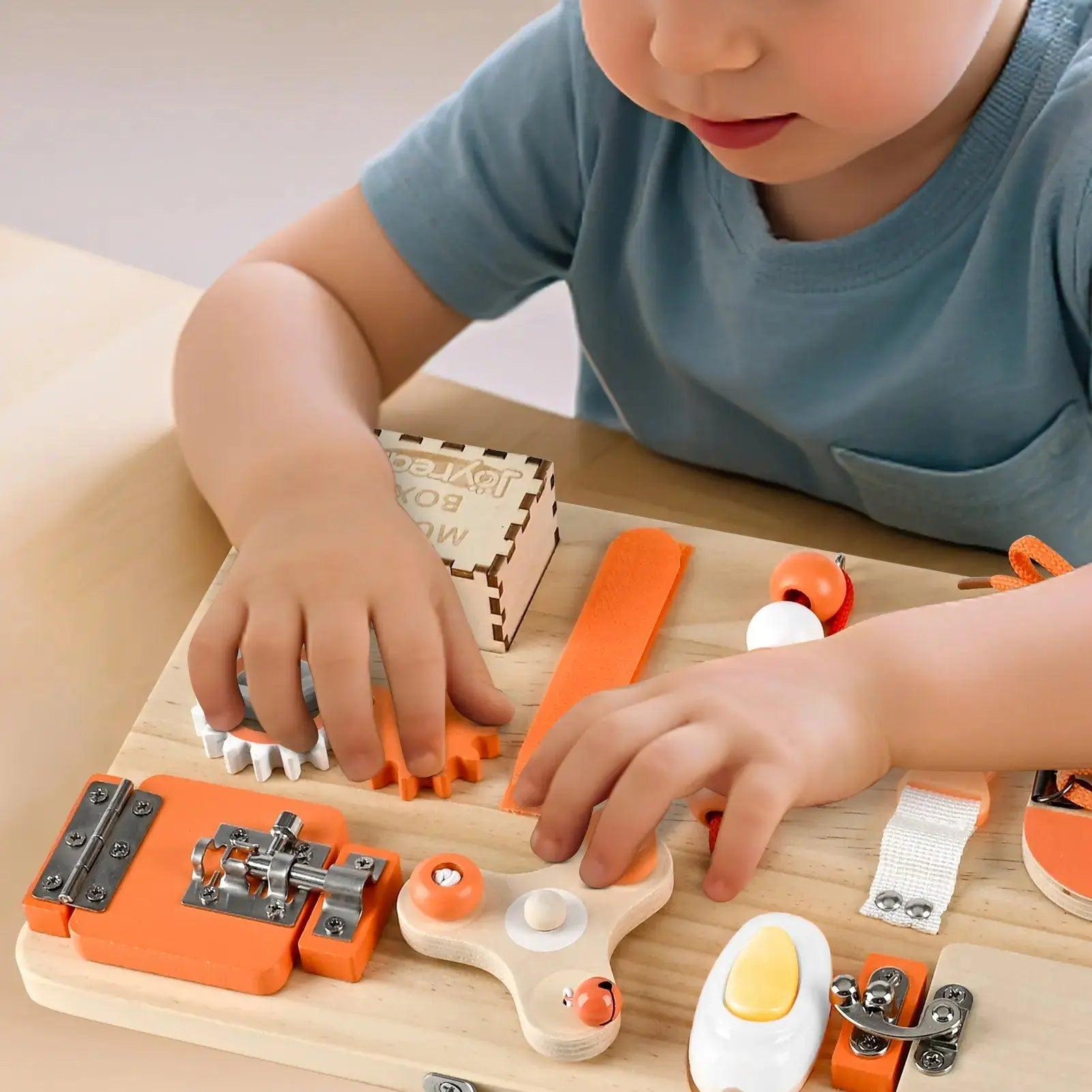 Montessori Sensory Busy Board for Toddlers