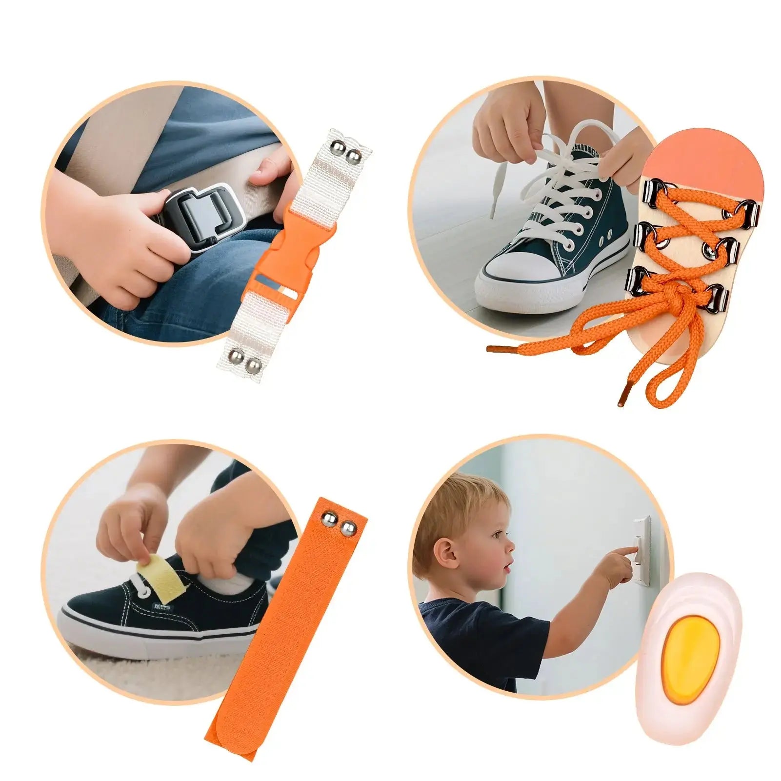Montessori Sensory Busy Board for Toddlers