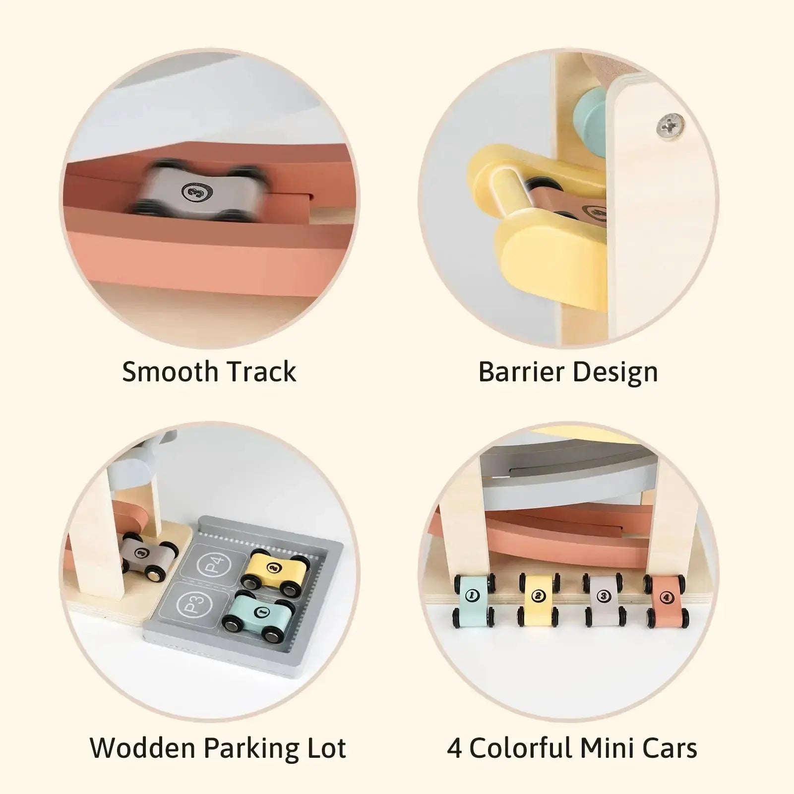 Wooden Car Ramp for Sensory Play