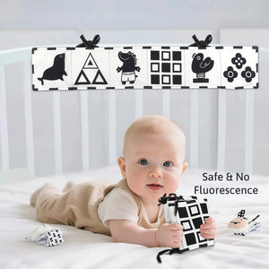 Black & White Sensory Toys for Newborns 0-6M